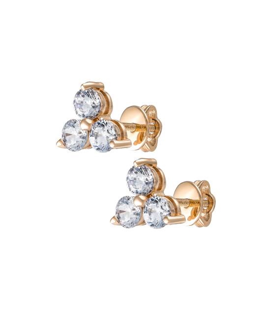 Kuldkõrvarõngad tsirkoonidega