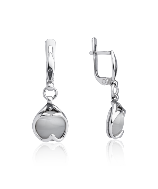 Hõbekõrvarõngad pärlmutri