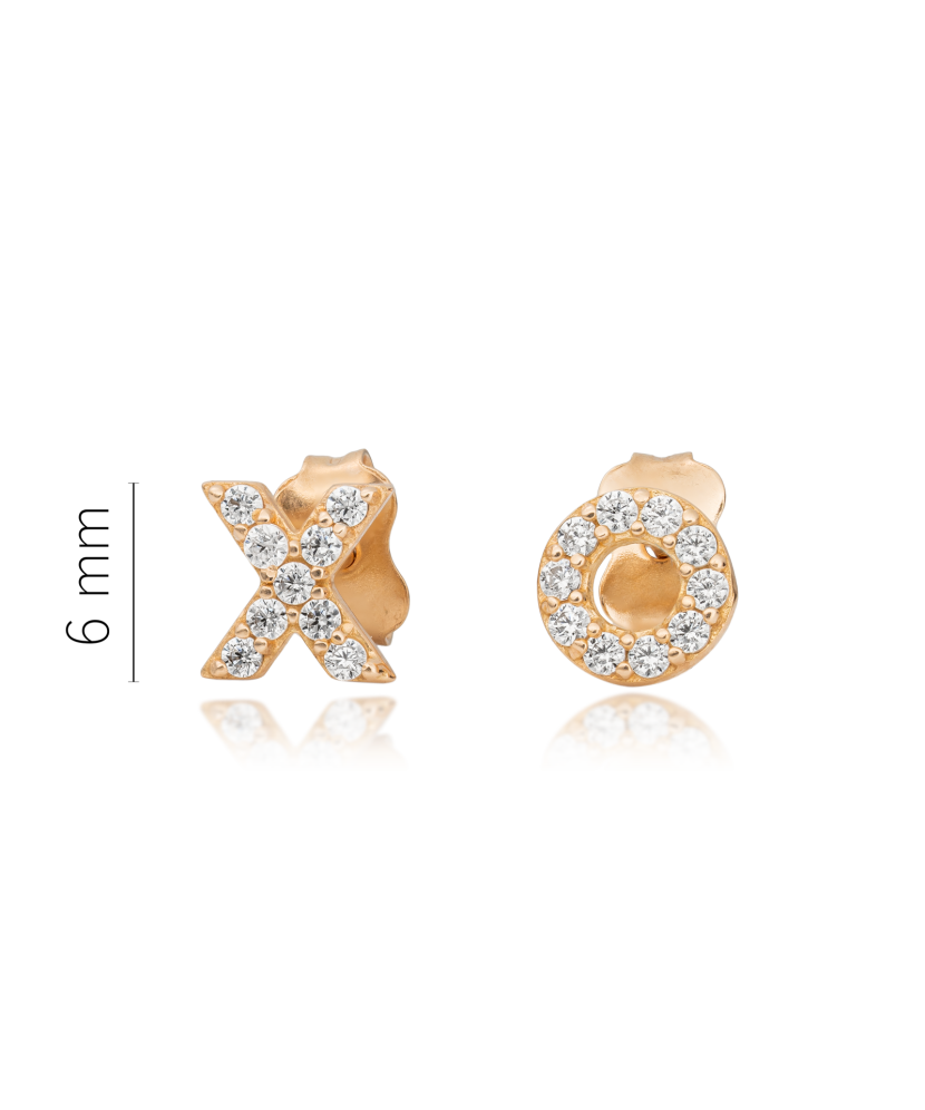 Kuldkõrvarõngad tsirkoonidega Goldinga X8-VX8ZE0203-R