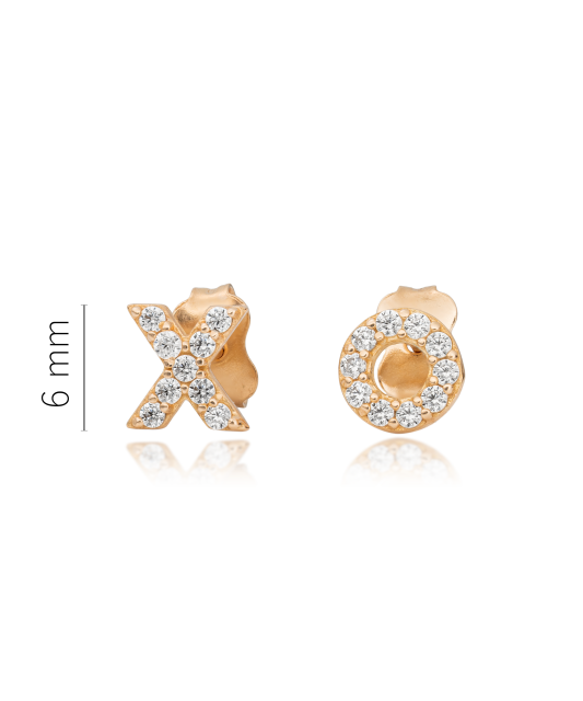 Kuldkõrvarõngad tsirkoonidega Goldinga X8-VX8ZE0203-R