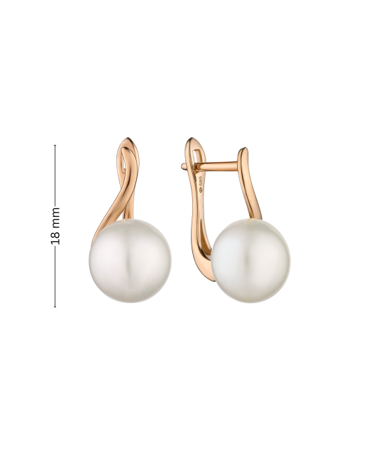 Kuldkõrvarõngad pärlitega