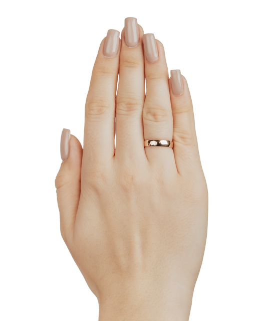 Kullast abielusõrmus 5mm mugavusega Goldinga A107-5K