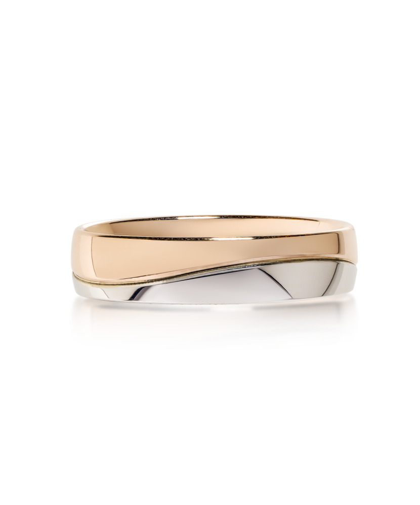 Kullast abielusõrmus 4,5mm mugavusega Goldinga OE216-45K