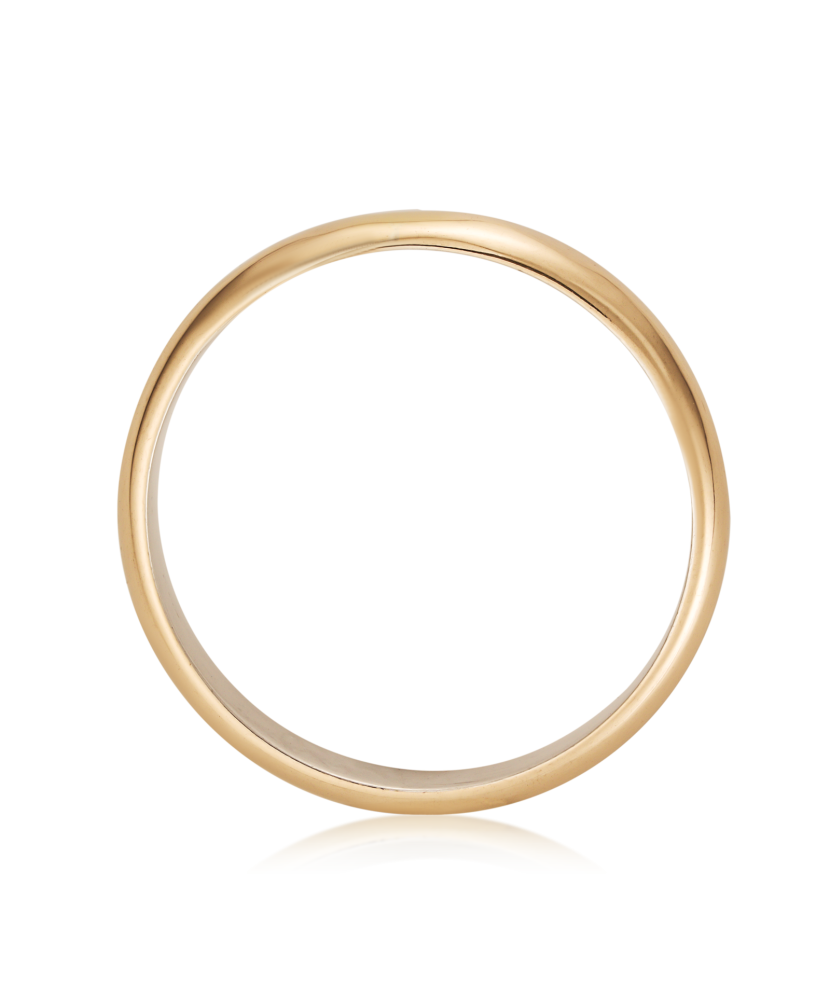 Hõbedast abielusõrmus kuldplaadiga