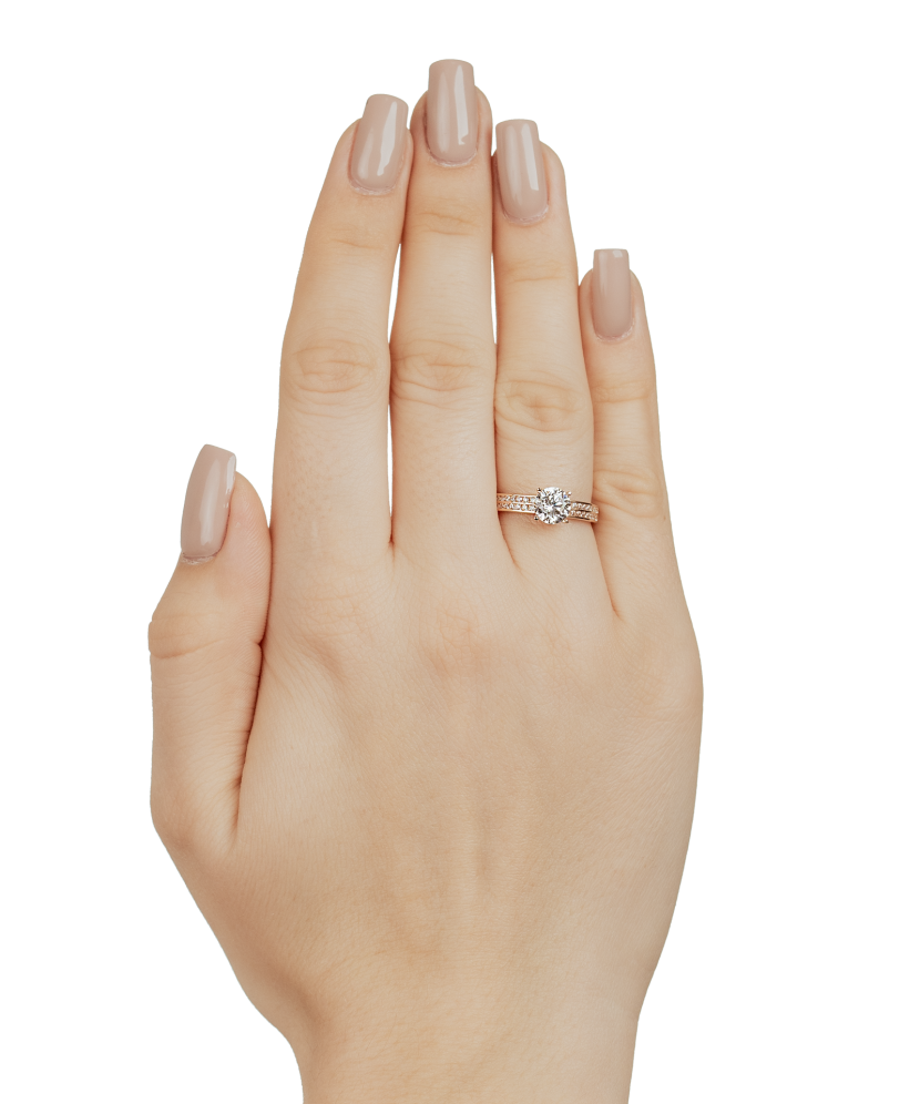 Золотое кольцо с цирконами