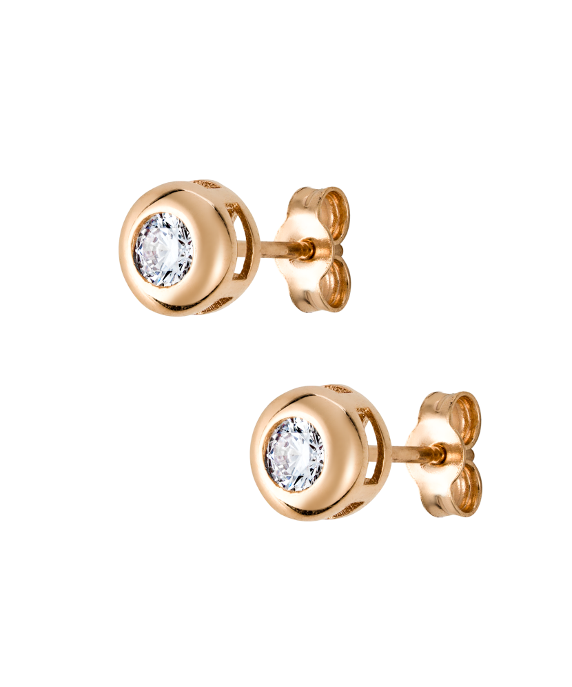 Kuldkõrvarõngad tsirkoonidega