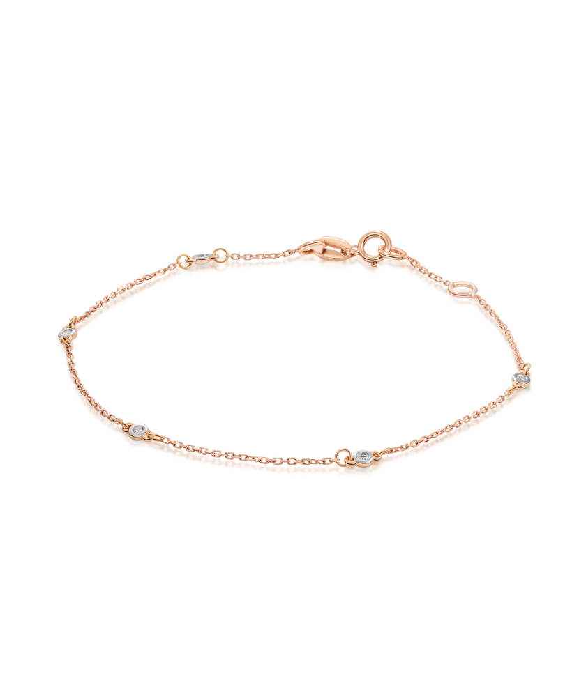 Золотой браслет с бриллиантами