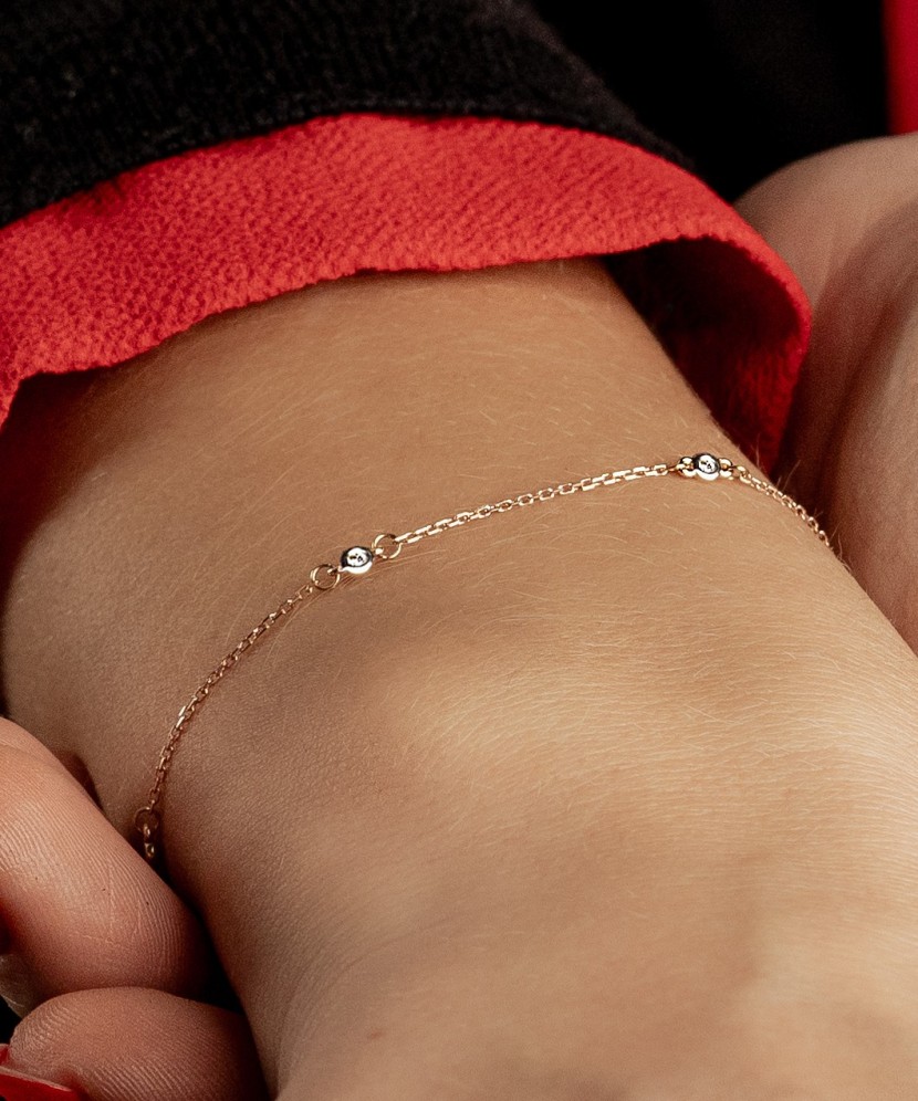 Золотой браслет с бриллиантами