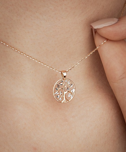 Золотой подвеска "Древо жизни"