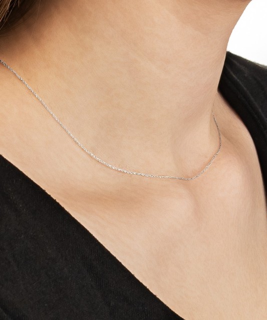 Valgest kullast kett 0,3mm