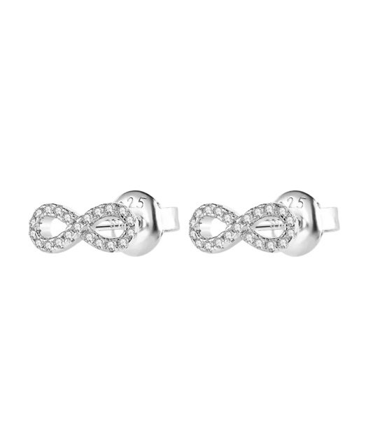 Hõbekõrvarõngad tsirkoonidega