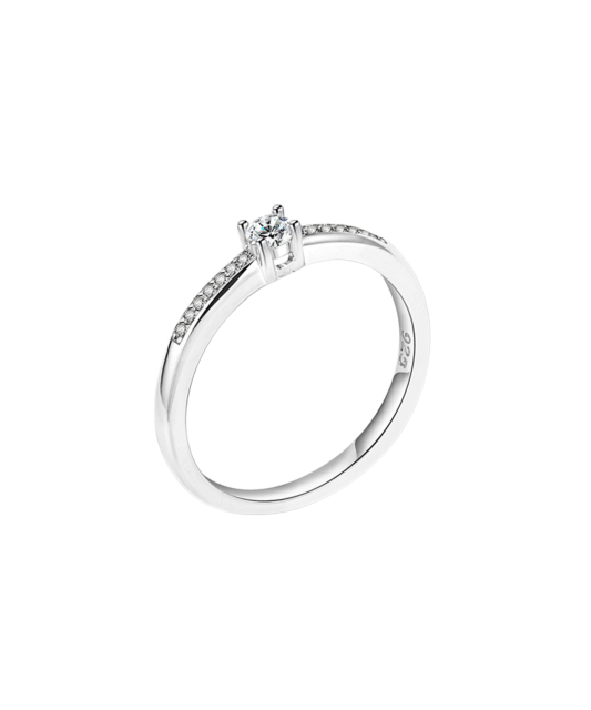 Hõbesõrmus tsirkoonidega