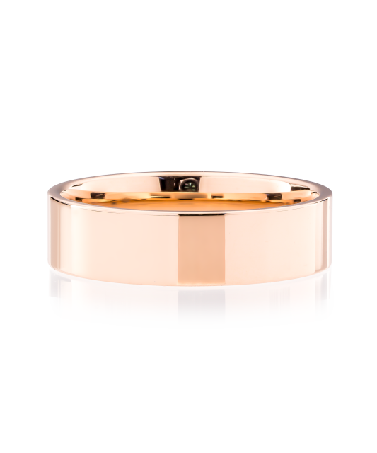 Золотое обручальное кольцо 5 мм с комфортом