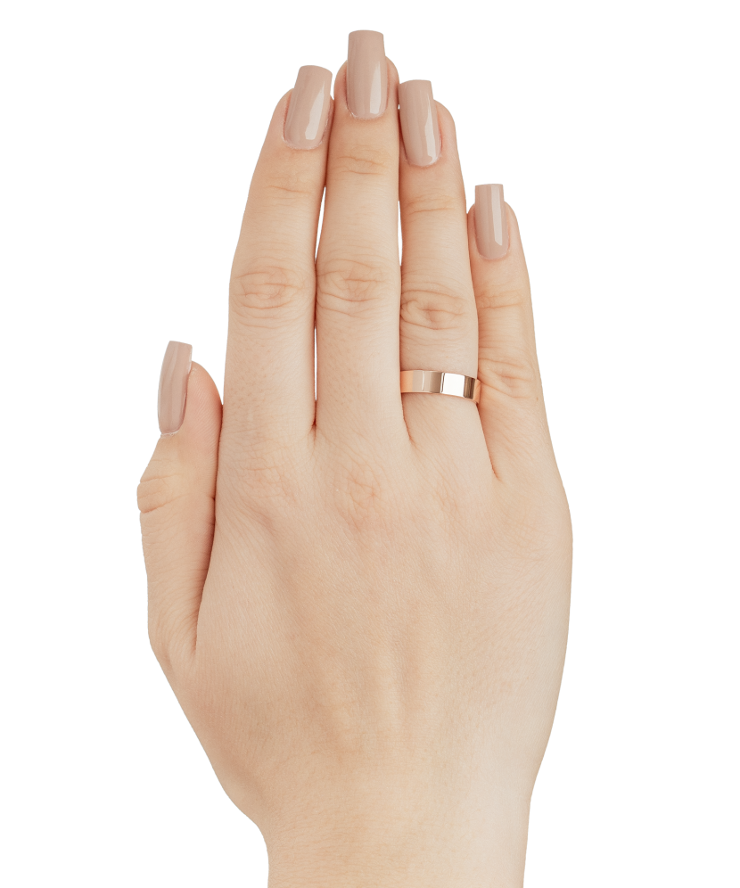 Kuldne pulm sõrmus 5mm mugavusega