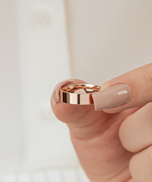 Kuldne pulm sõrmus 5mm mugavusega