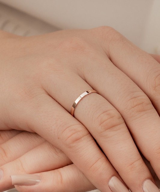 Kuldne pulm sõrmus 2mm