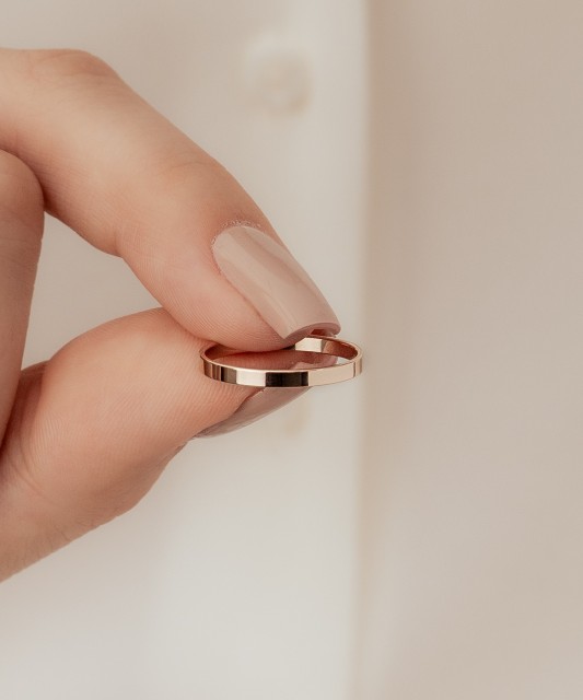 Золотое обручальное кольцо 2 мм