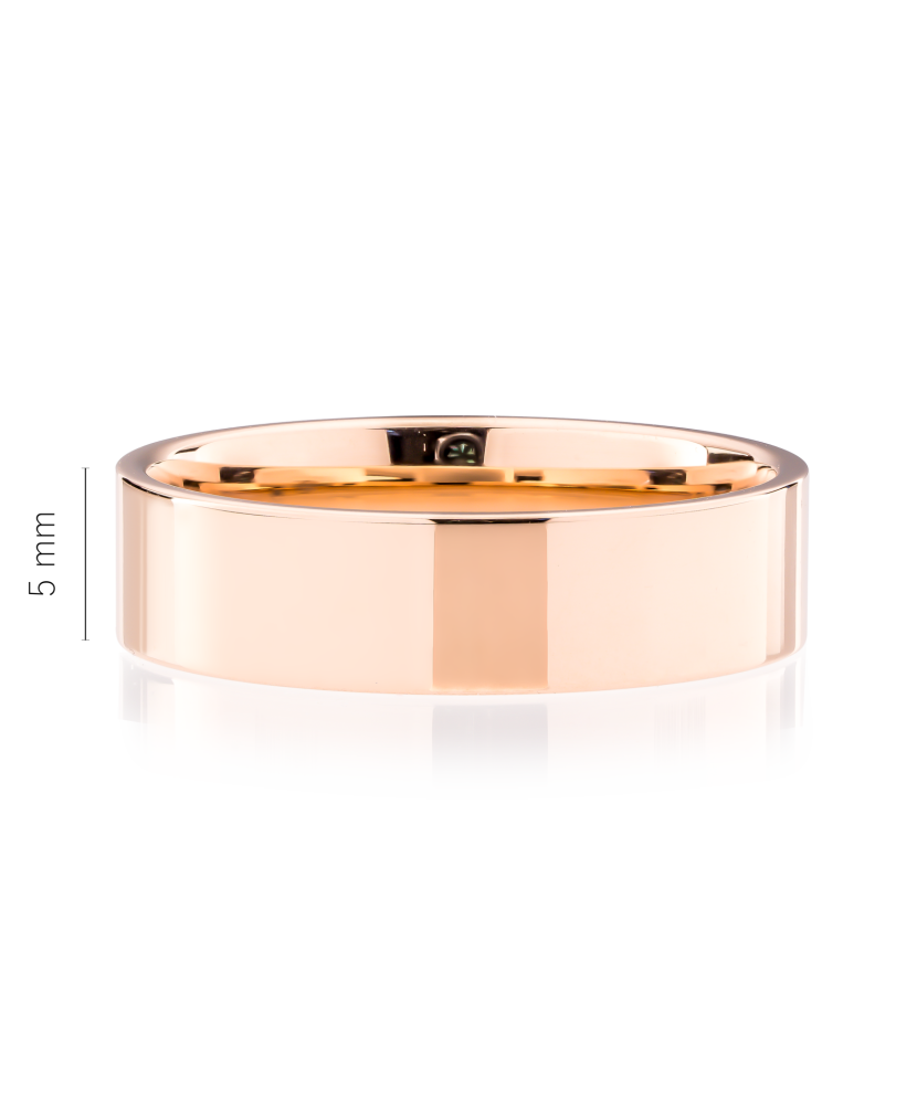 Kuldne pulm sõrmus 5mm mugavusega