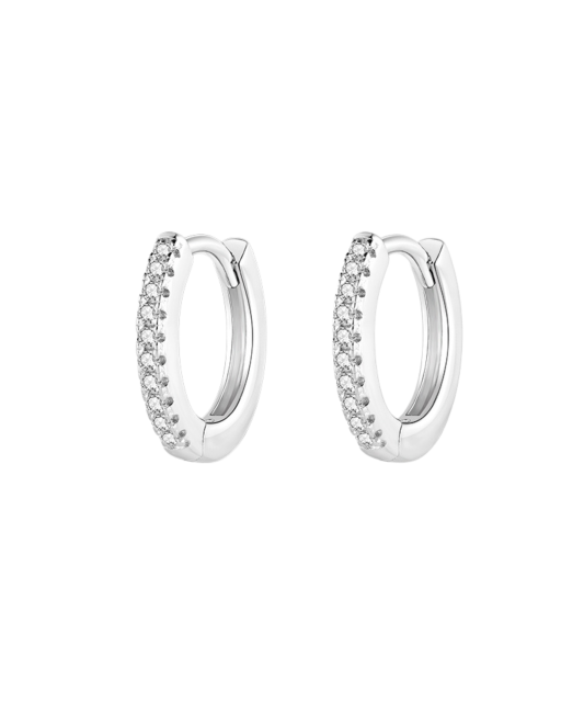 Серьги из серебра с цирконами