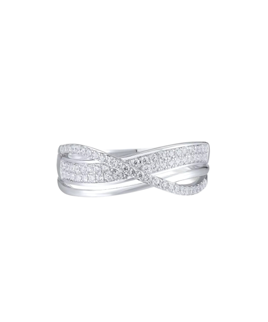 Hõbesõrmus tsirkoonidega