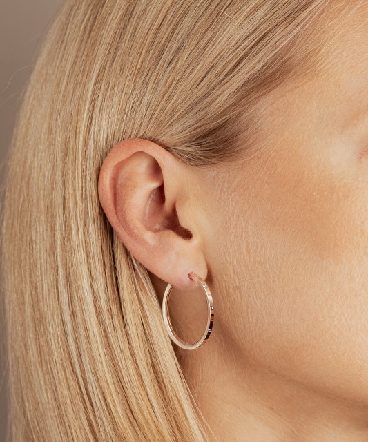 Золотые серьги конго (кольца) 30мм