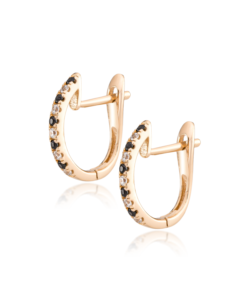 Kuldkõrvarõngad tsirkoonidega