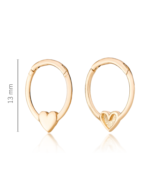 Золотые серьги конго 13мм