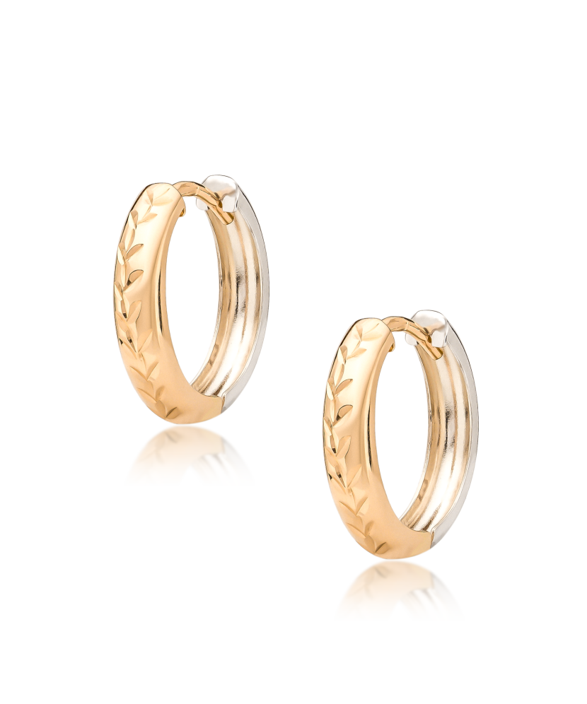 Золотые серьги Дубль