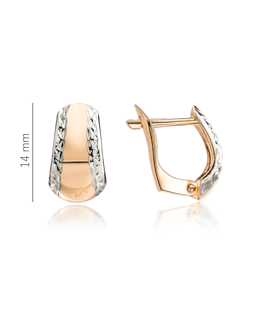 Золотые серьги Дубль