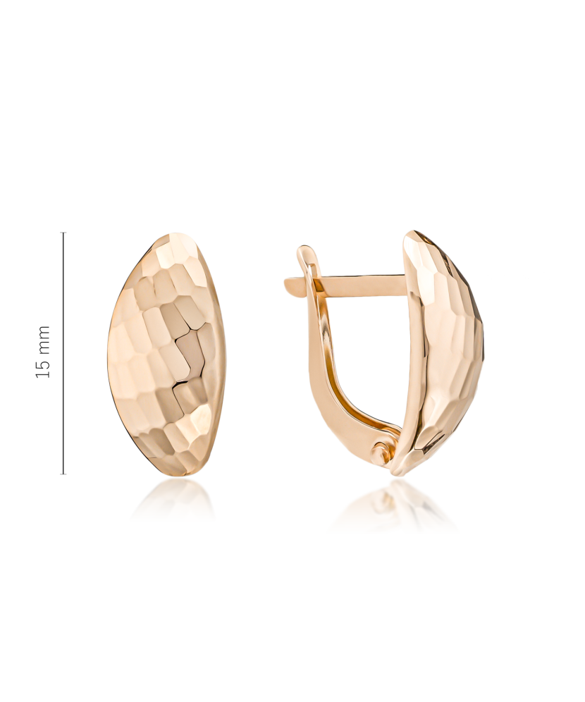 Золотые серьги Дубль