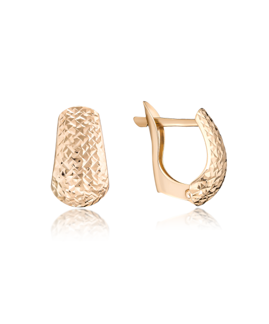 Золотые серьги Дубль