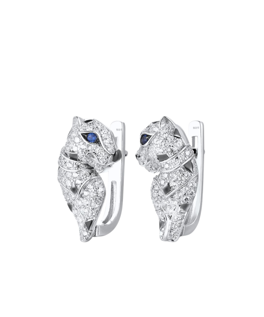 Hõbekõrvarõngad tsirkoonidega