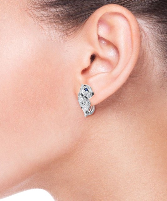 Hõbekõrvarõngad tsirkoonidega