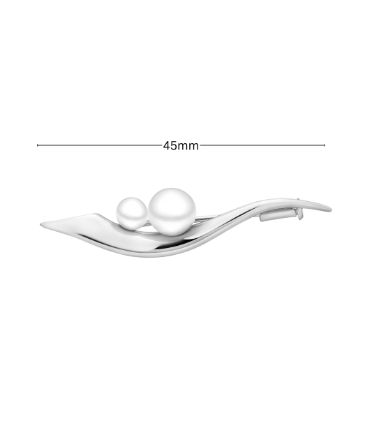 Hõbesõlg pärlite ja tsirkoonidega