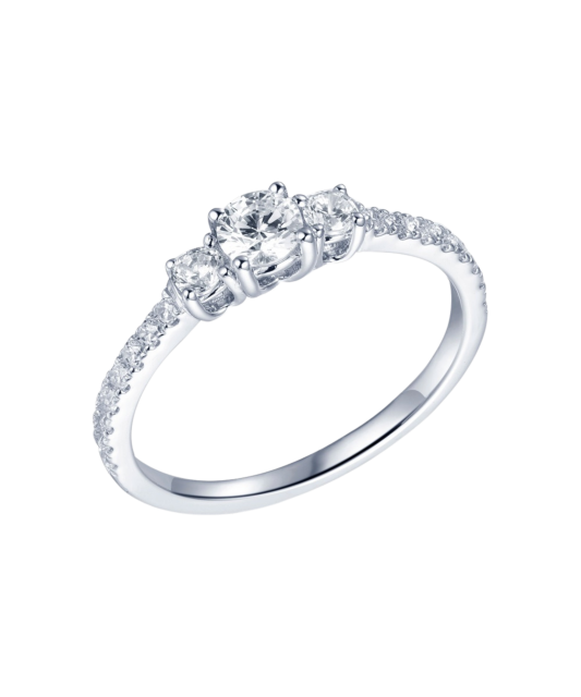 Hõbesõrmus tsirkoonidega