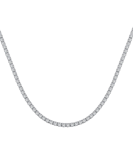 Hõbekett tsirkoonidega 2mm