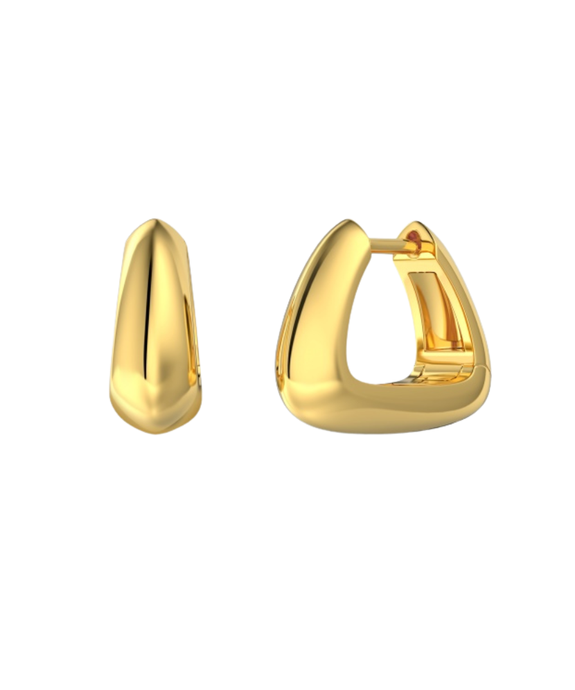 Серьги из позолоченного серебра