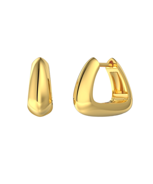 Серьги из позолоченного серебра