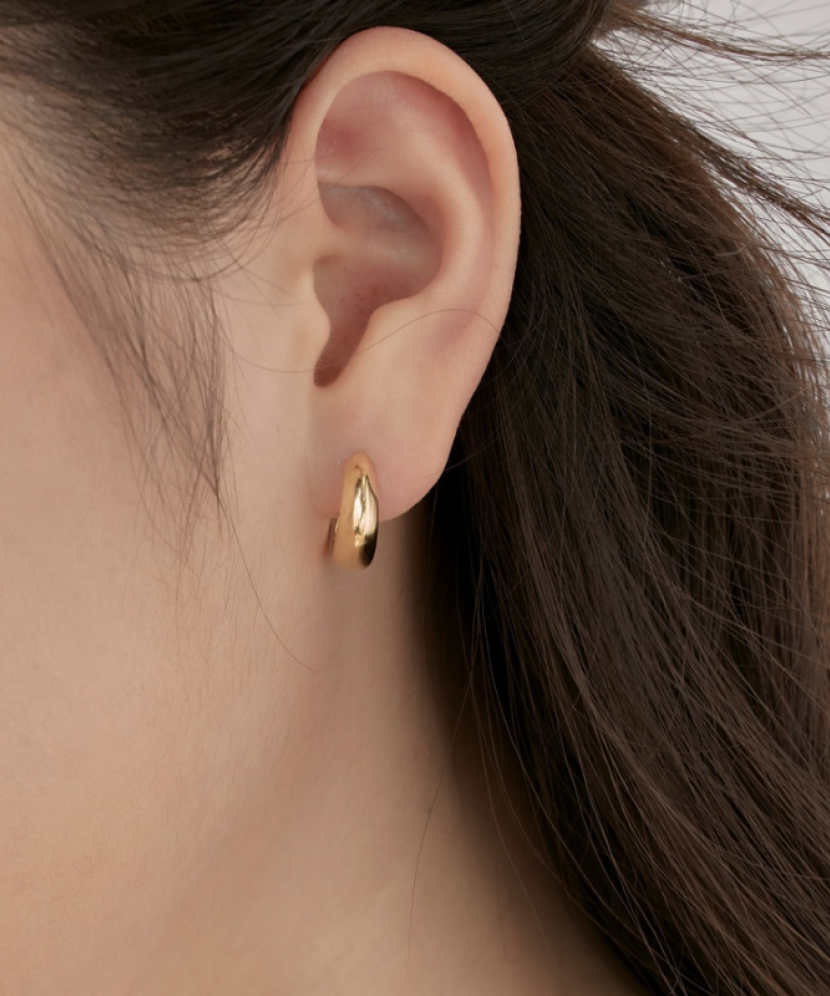 Серьги из позолоченного серебра