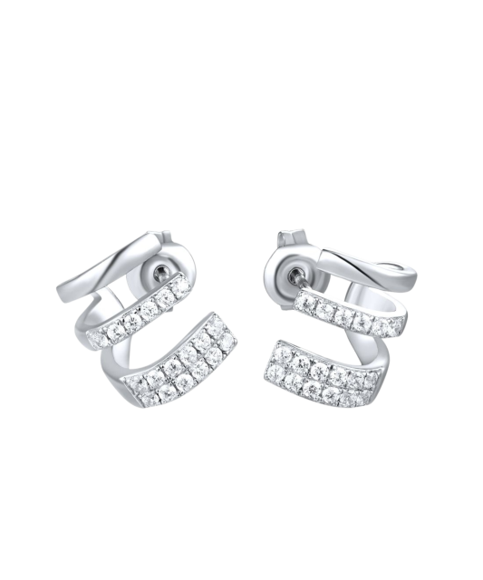 Hõbekõrvarõngad tsirkoonidega