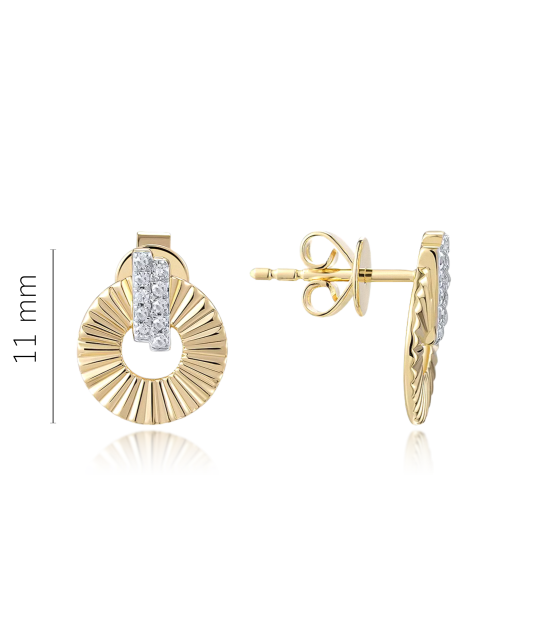 Серьги из золота с бриллиантами