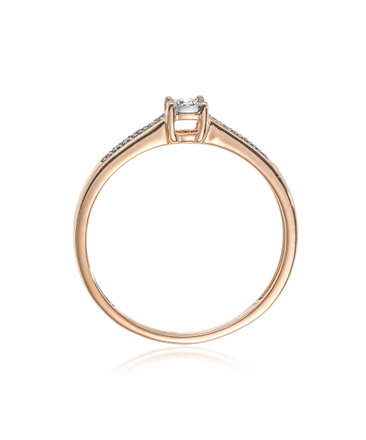 Золотое кольцо с алмазами