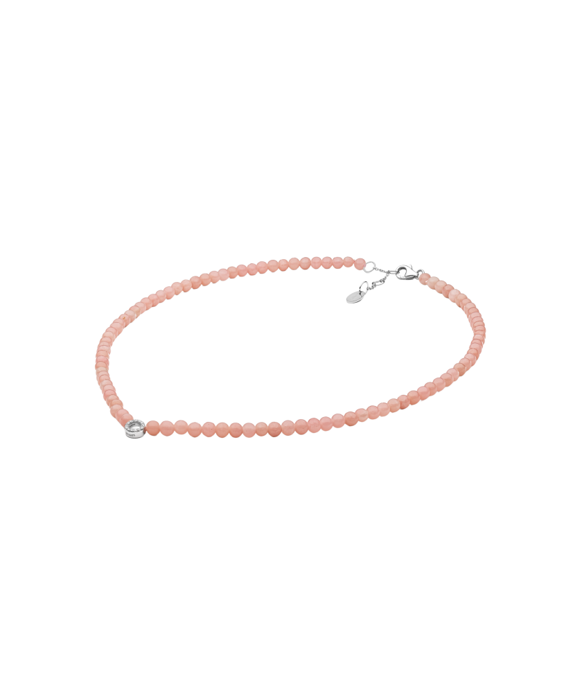 Колье с опалами и цирконами