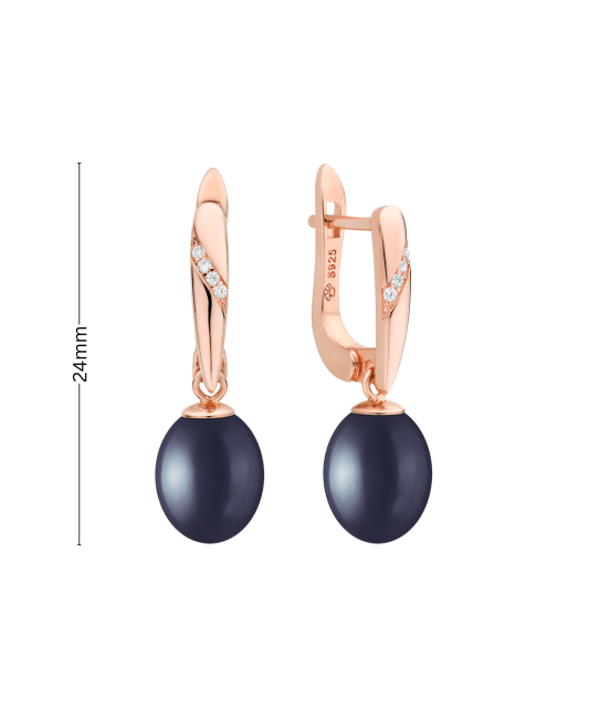 Kullatud Hõbekõrvarõngadpärlitega ja tsirkooniga Goldinga SK22226GEL W