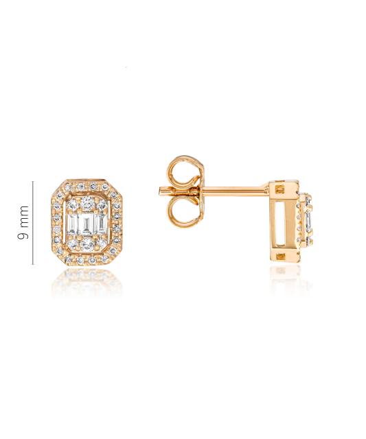 Kuldkõrvarõngad teemantidega