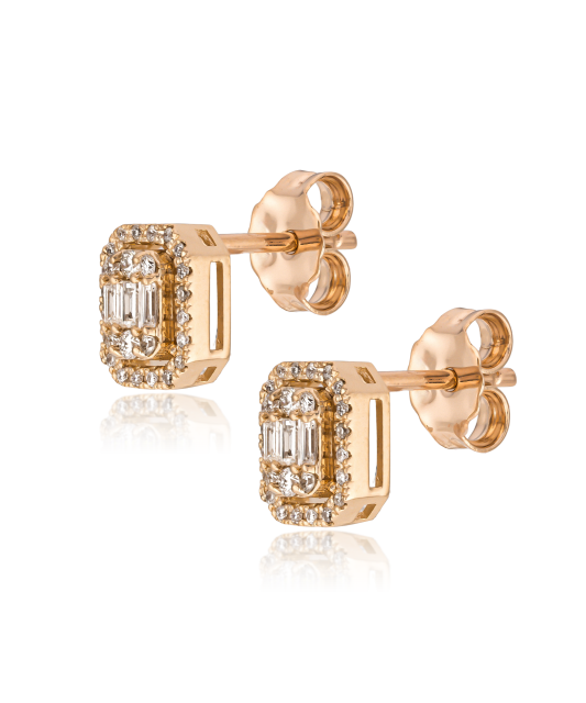 Kuldkõrvarõngad teemantidega