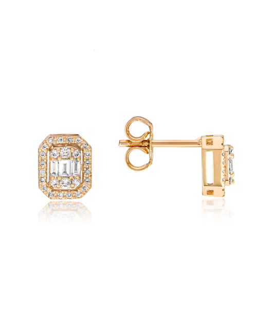 Kuldkõrvarõngad teemantidega