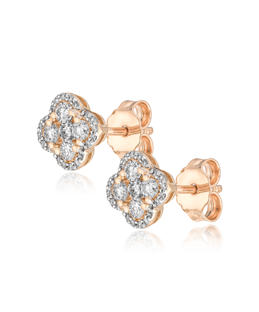 Kuldkõrvarõngad teemantidega