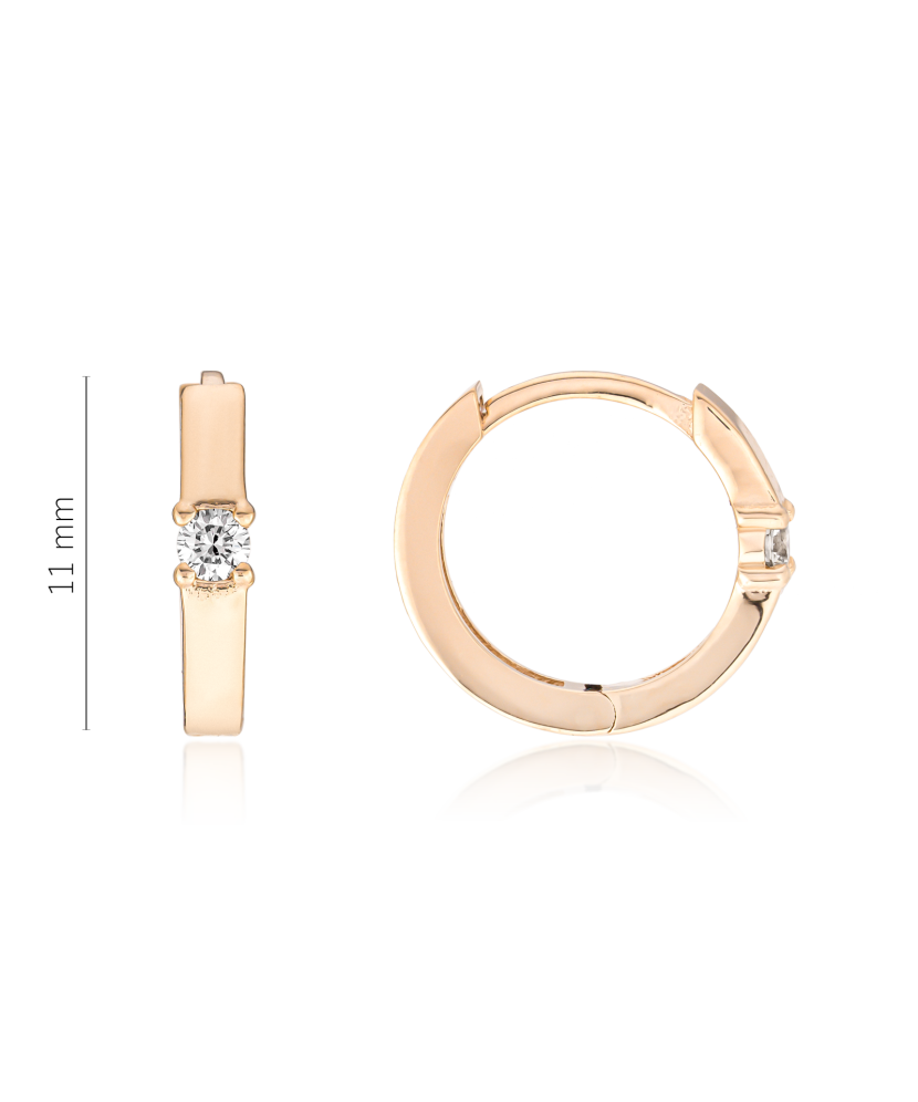 Золотые серьги с алмазами