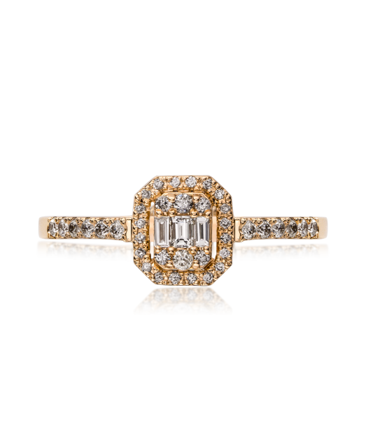 Kuldsõrmus teemantidega